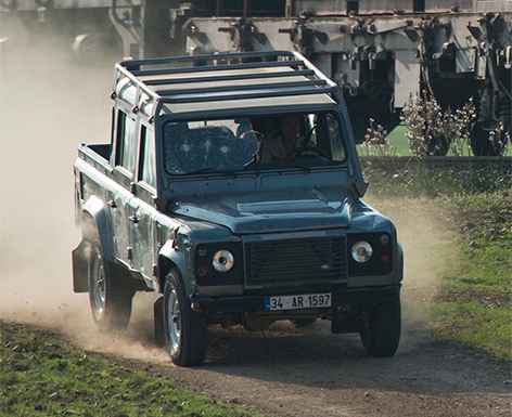 land rover defender skyfall moneypenny