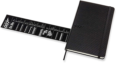 Moleskine 007 Limited Edition Notebook - Carbon list movies