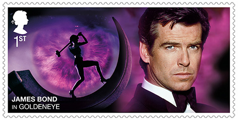 Royal mail stamps Pierce Brosnan James Bond