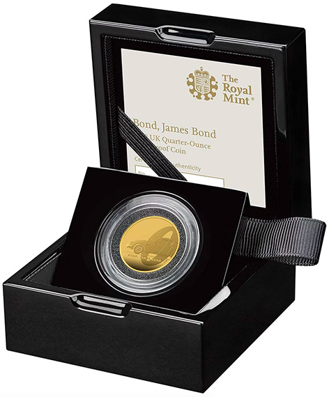 royal mint quarter ounce gold coin james bond 007 collection limited edition