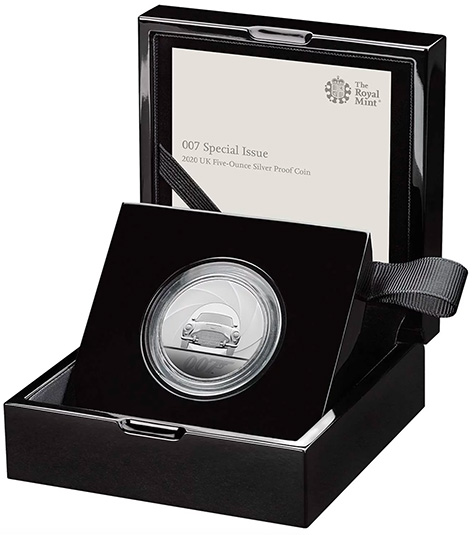 Royal Mint 007 special issue 5 ounce silver coin james bond