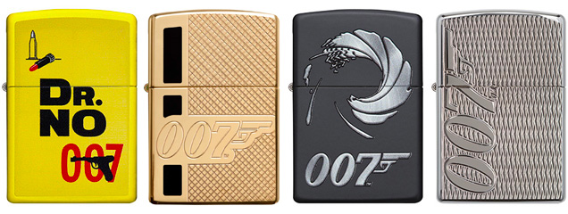 james bond zippo lighters 007