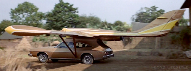 Scaramanga's AMC Matador coupe turns into an aircraft in The Man With The Golden Gun