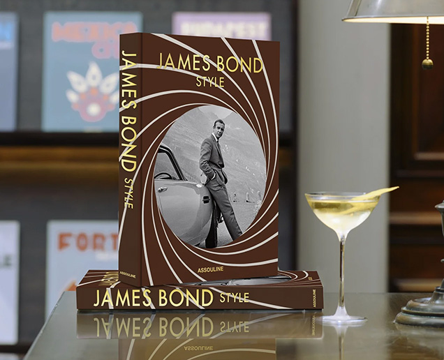 The James Bond Style book by Assouline is a large format coffee table book celebrating the style of 007, with text by costume designer Lindy Hemming.