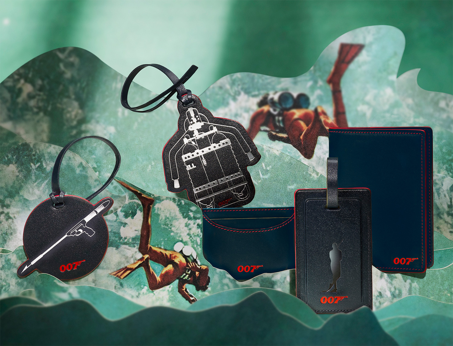 Globe-Trotter Thunderball Collection Leather Charms