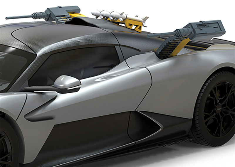 CC08101 Corgi Aston Martin Valhalla Tactical 007 First Light James Bond details weapons