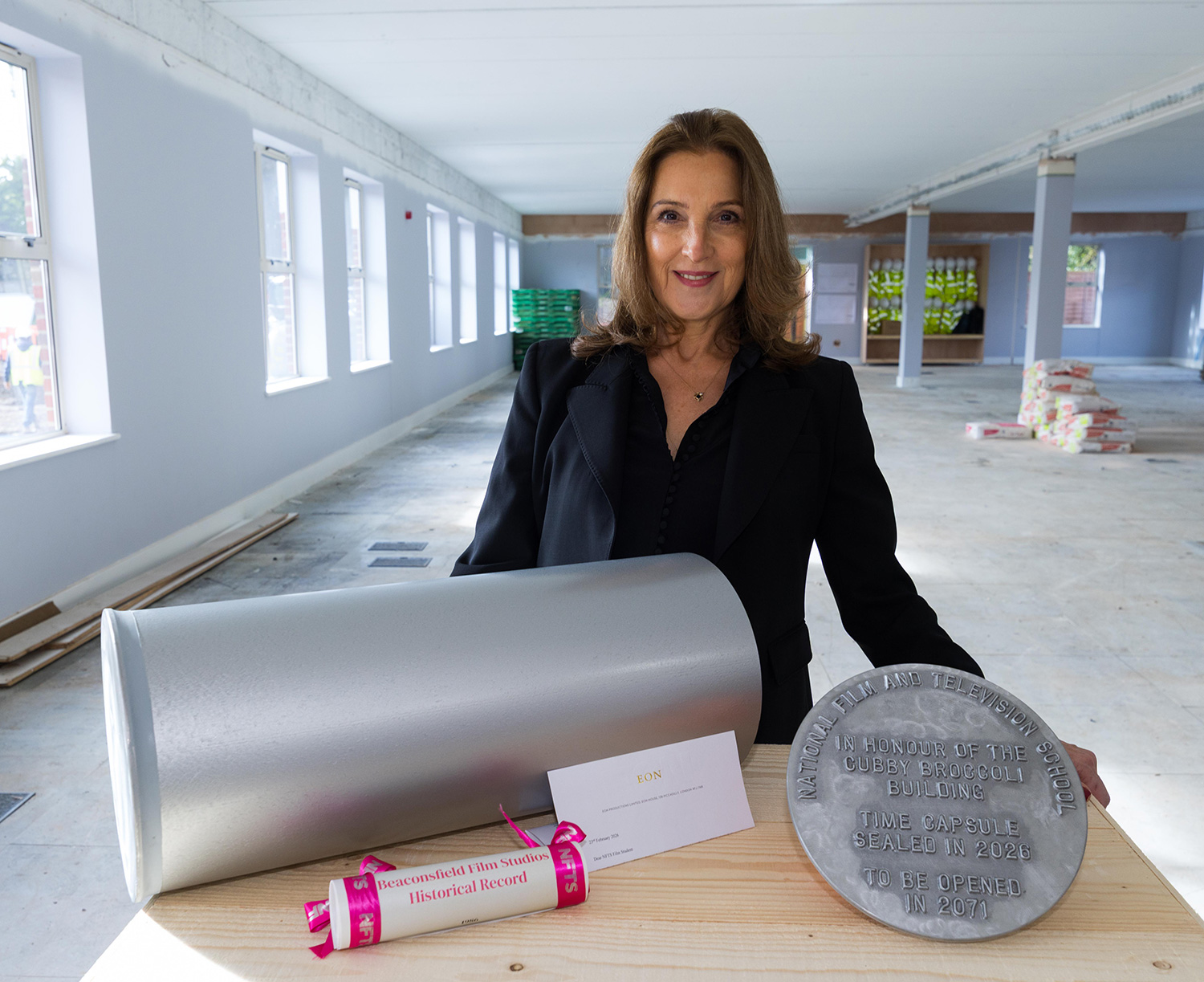 Barbara Broccoli with Time Capsule