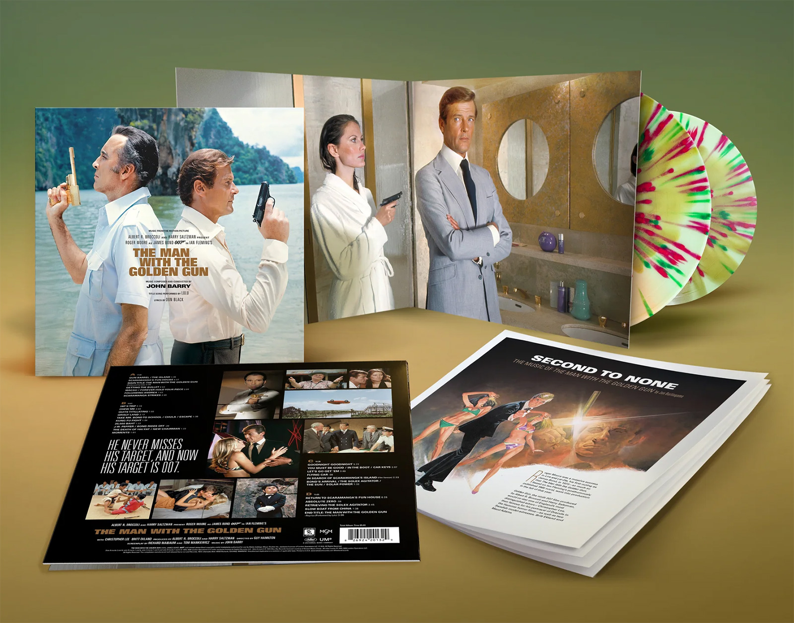 The Man With The Golden Gun Soundtrack Remastered Vinyl LP  by La-La Land Records