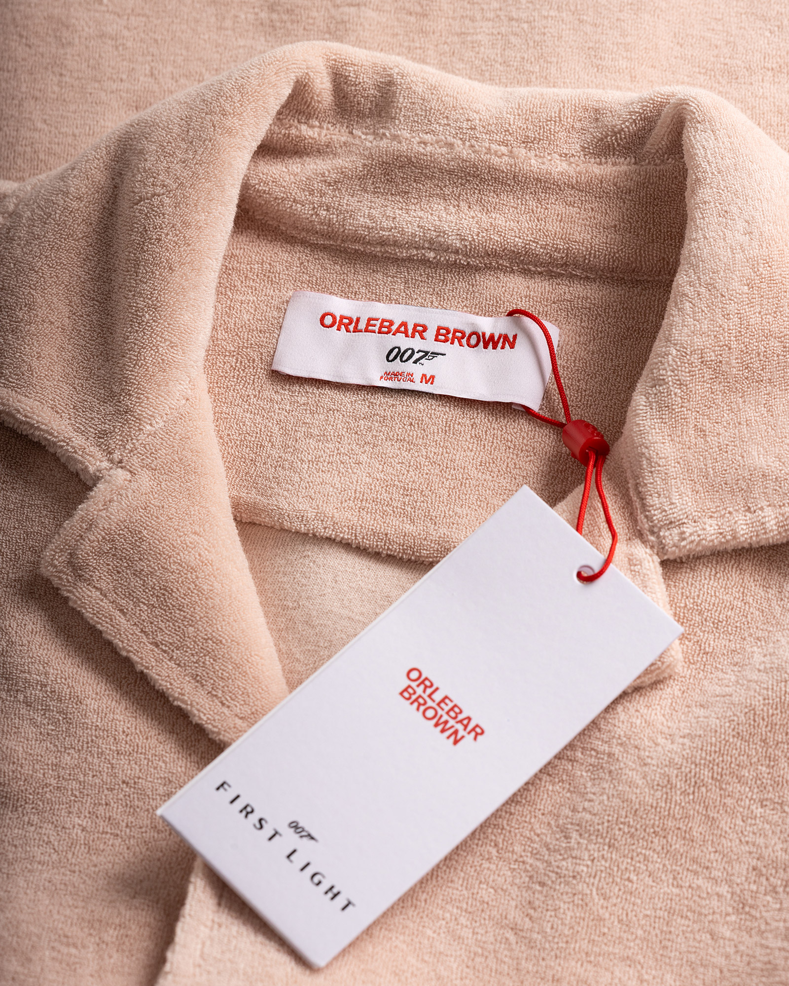 Orlebar Brown Maitan Pink Towelling Shirt