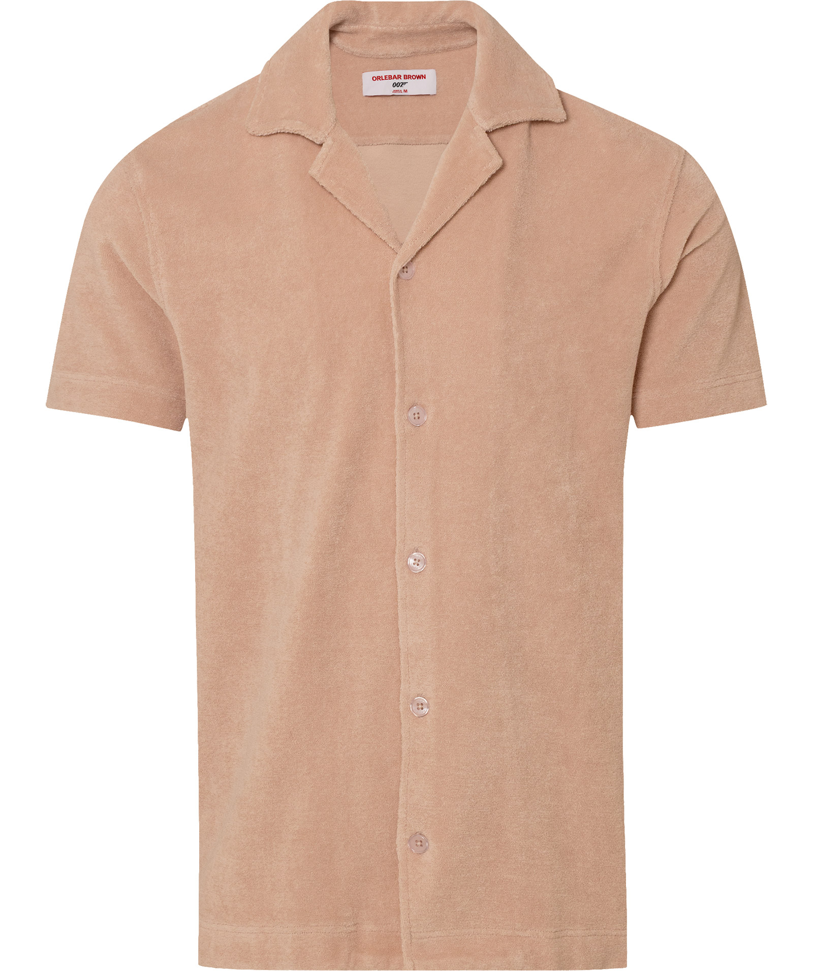 Orlebar Brown Maitan Pink Towelling Shirt