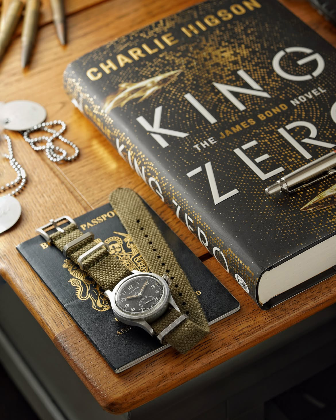 James Bond wears a vintage Vertex Cal 59 WWW watch in new novel King Zero