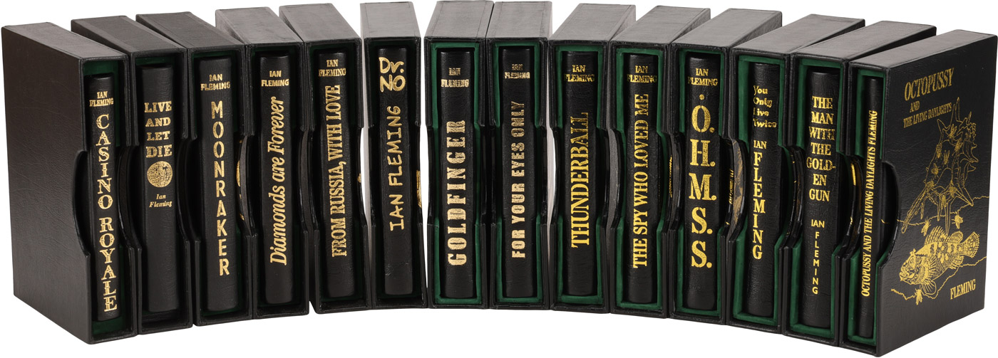 James Bond Collectibles Complete Set of 14 Jonathan Cape First Editions, First Impressions