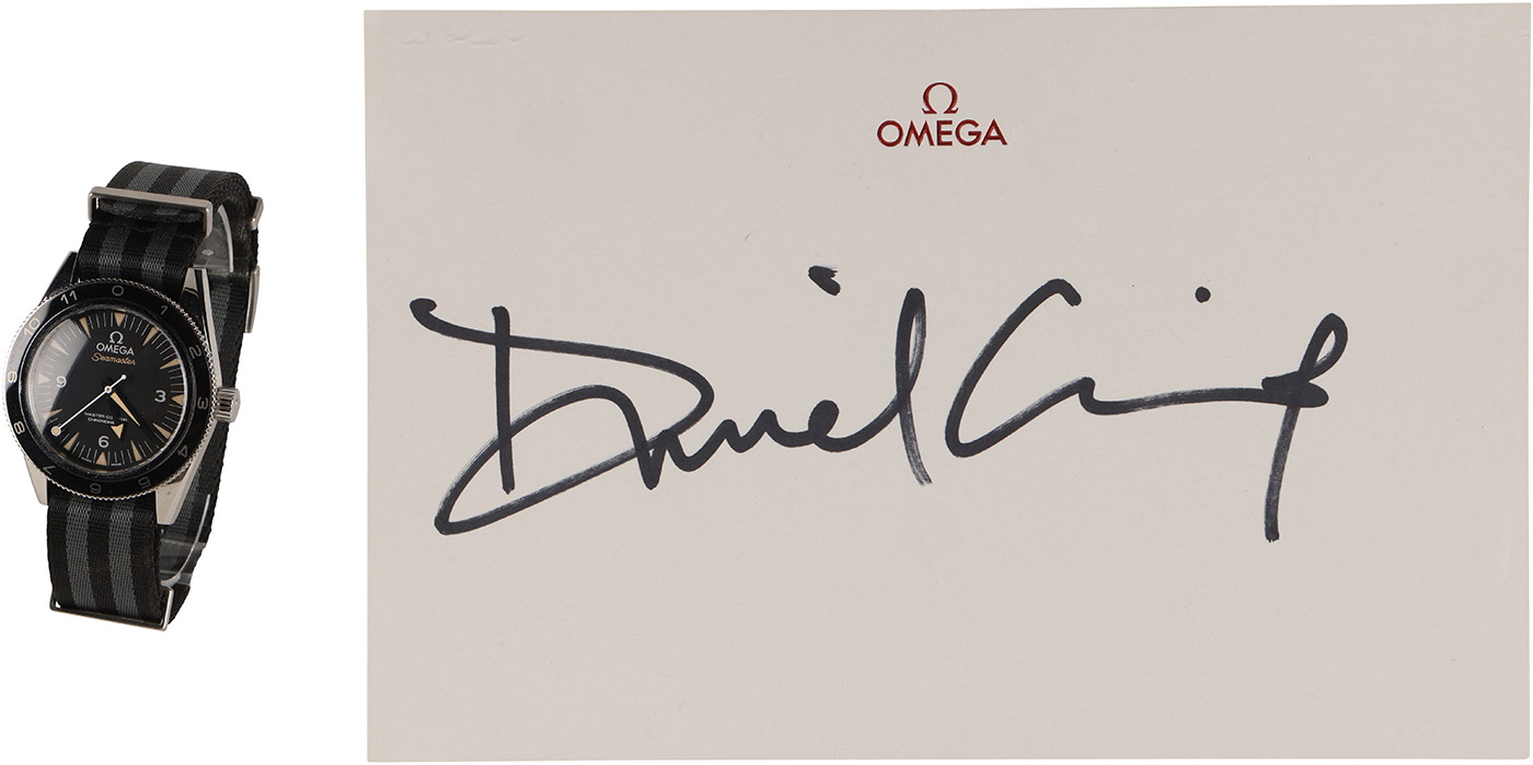 OMEGA Spectre Limited Edition Seamaster 300 Watch with Card Signed by Daniel Craig