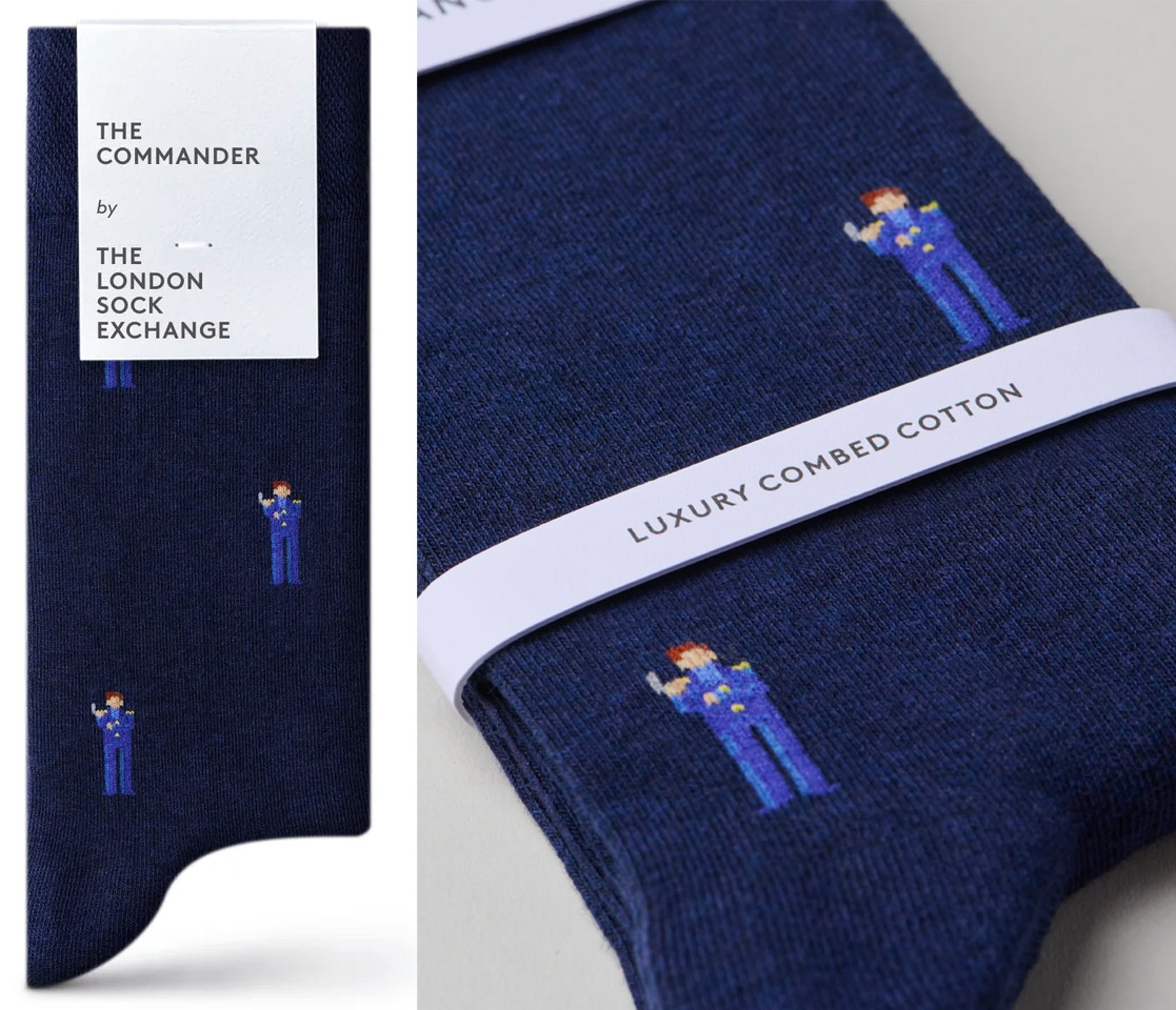 The Spy Who Loved Me sock giftbox by The London Sock Exchange The Commander