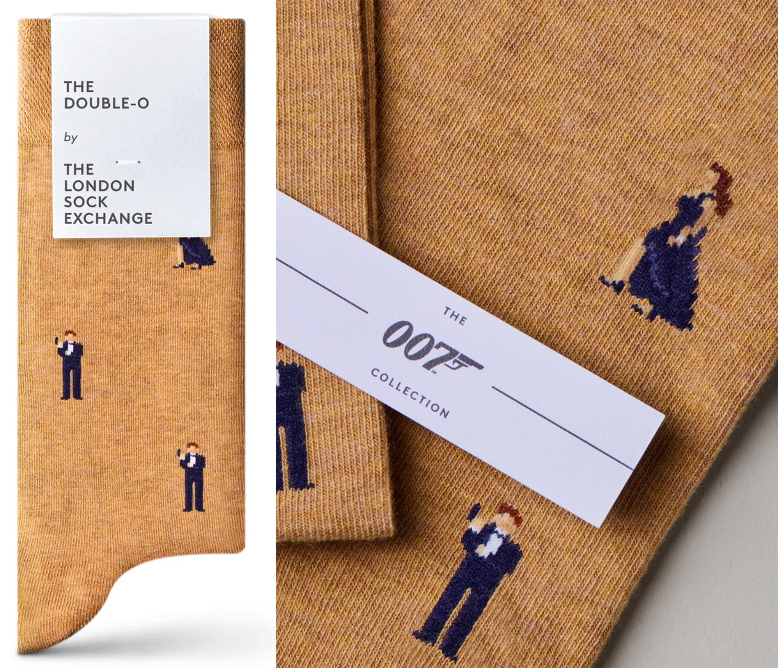 The Spy Who Loved Me sock giftbox by The London Sock Exchange The Double-O