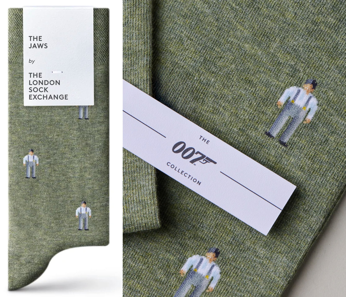 The Spy Who Loved Me sock giftbox by The London Sock Exchange The Jaws