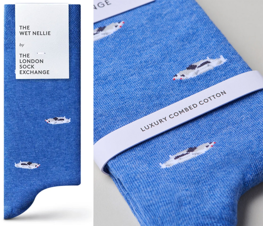 The Spy Who Loved Me sock giftbox by The London Sock Exchange Wet Nellie