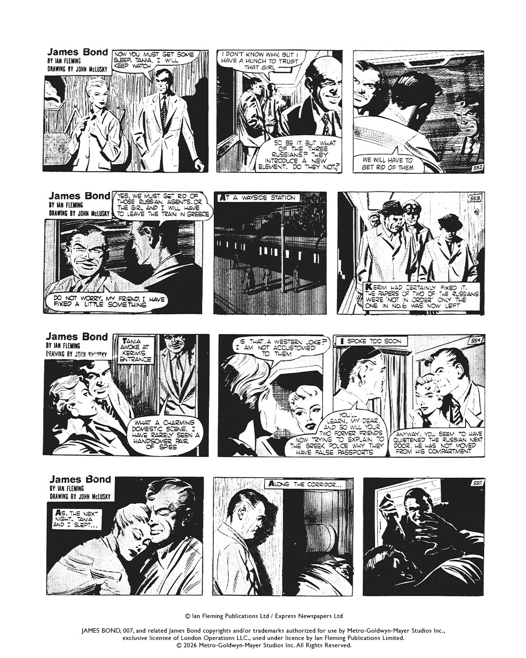 Ian Fleming James Bond Signature Comic Strip Collection Vol 1