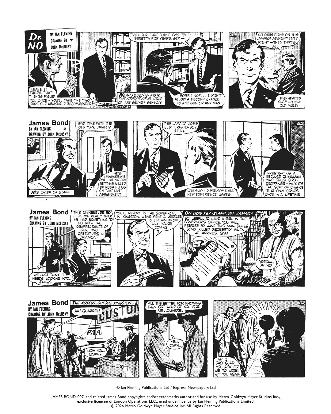 Ian Fleming James Bond Signature Comic Strip Collection Vol 1