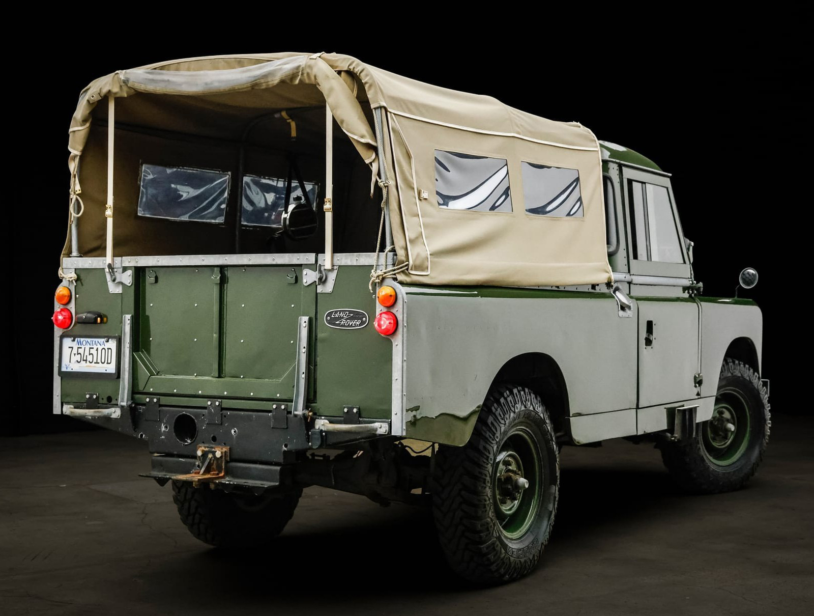 Daniel Craig Rachel Weisz 1959 Land Rover Series II sells for $56000 rear