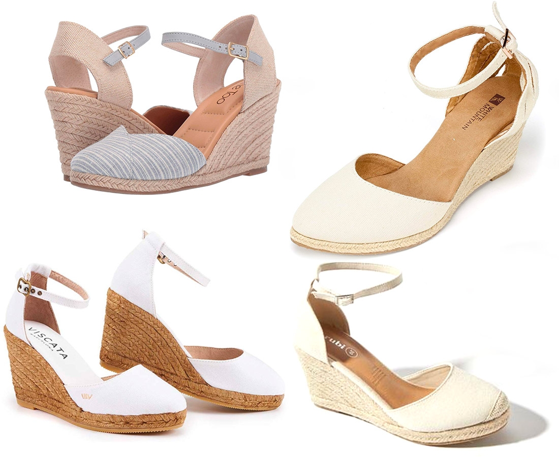 strappy canvas espadrille wedges