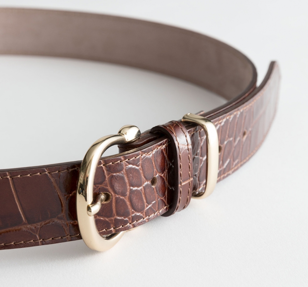 & Other Stories Croco Leather Belt | Bond Lifestyle