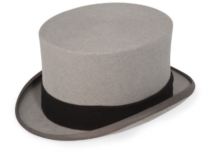 Lock & Co. Hatters dove grey felt top hat | Bond Lifestyle
