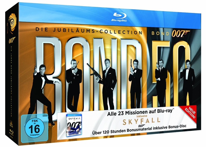 Bond 50 all 22 James Bond Films on Blu Ray Bond Lifestyle