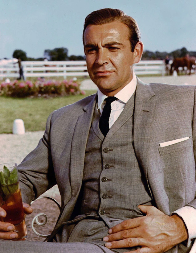 sean connery three piece suit