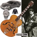 James Bond guitar and other memorabilia on auction